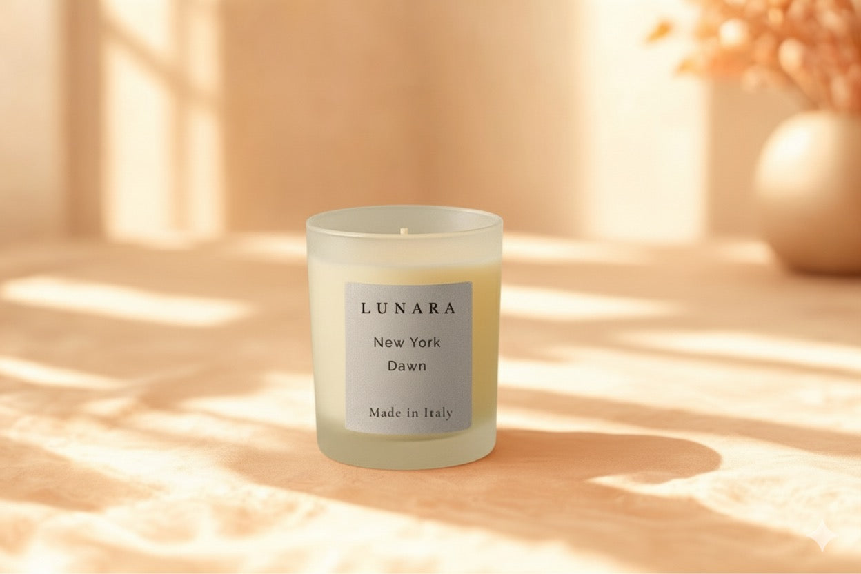 New York Dawn - Candela profumata in cera di soia