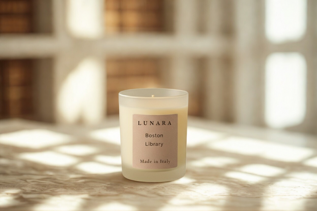 Boston Library - Candela profumata in cera di soia