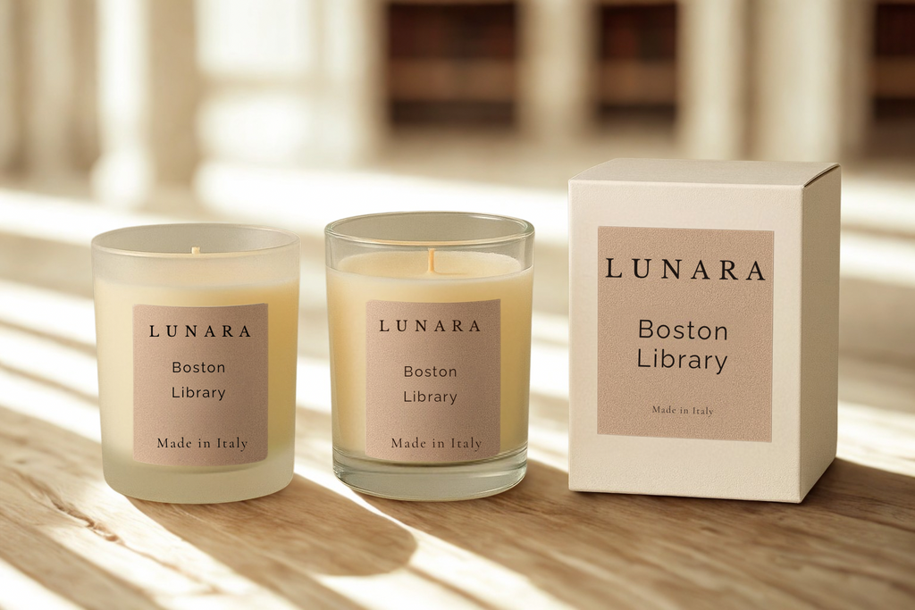Boston Library - Candela profumata in cera di soia