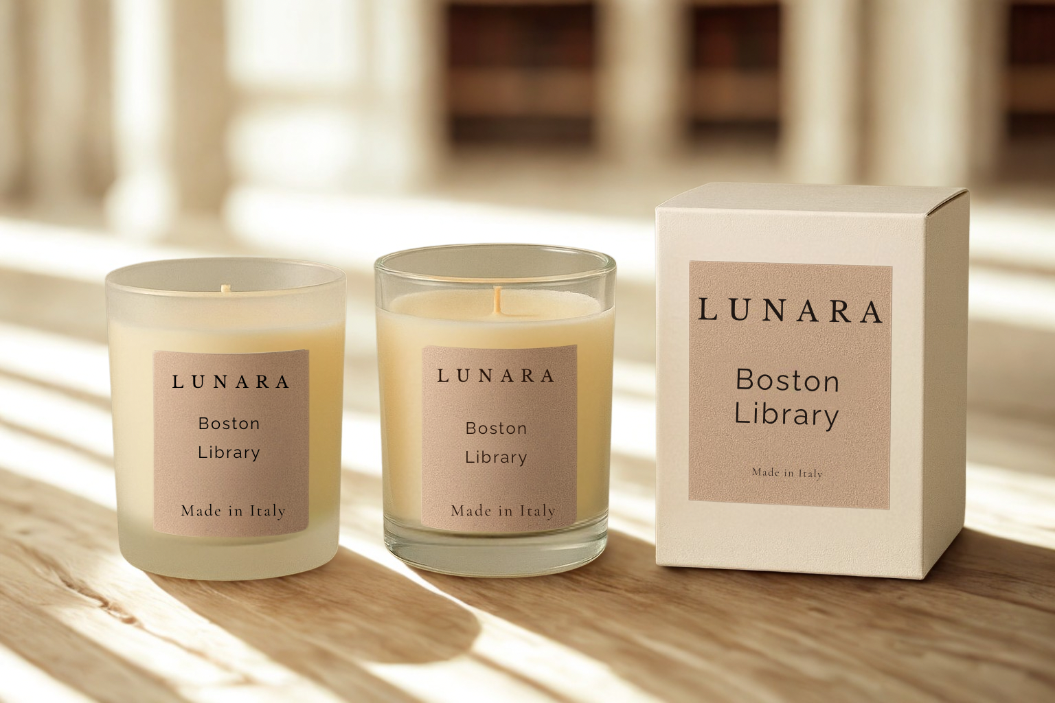 Boston Library - Candela profumata in cera di soia