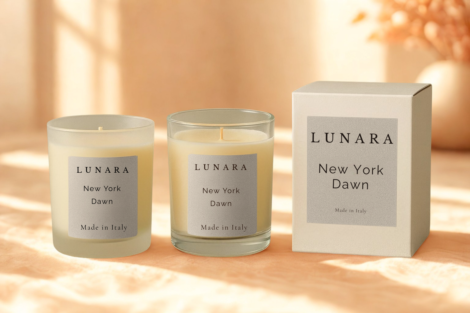 New York Dawn - Candela profumata in cera di soia