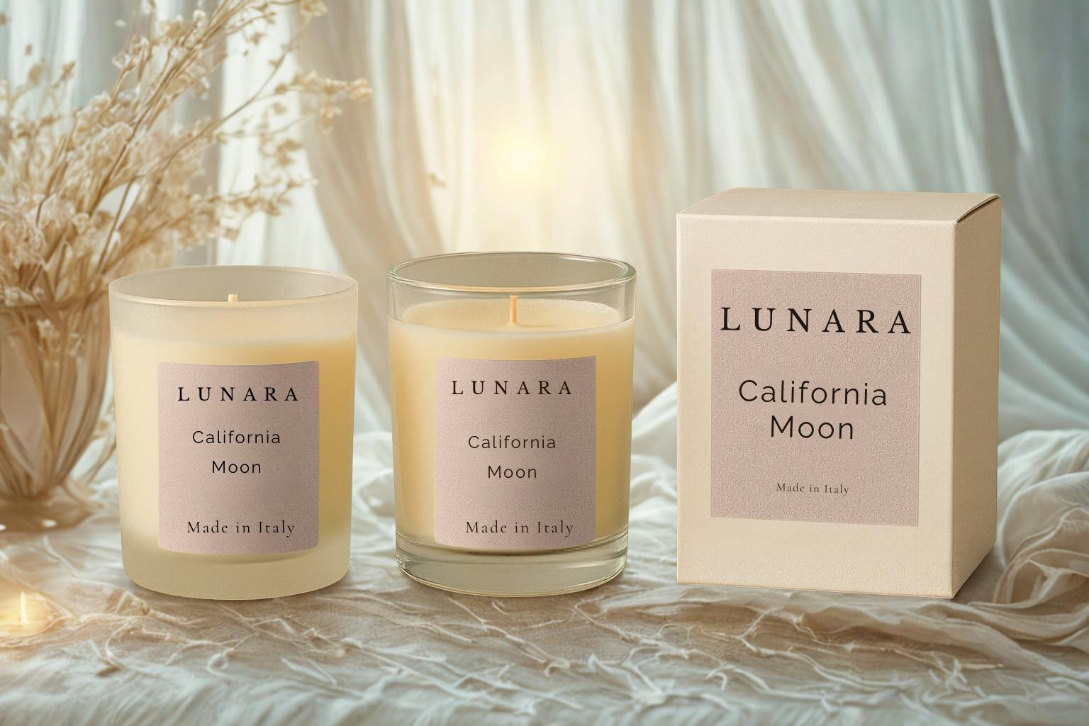 California Moon - Candela profumata in cera di soia